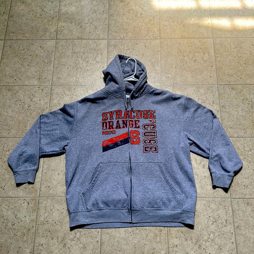 Grey Syracuse Zip-Up Jacket
